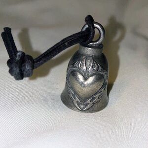 Motorcycle Guardian Bell Heart With Flames The Source #bikercore